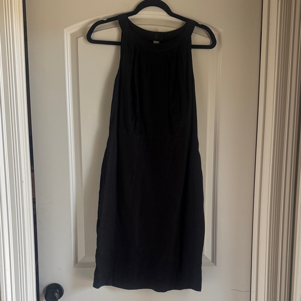 LOFT Black Midi Dress
